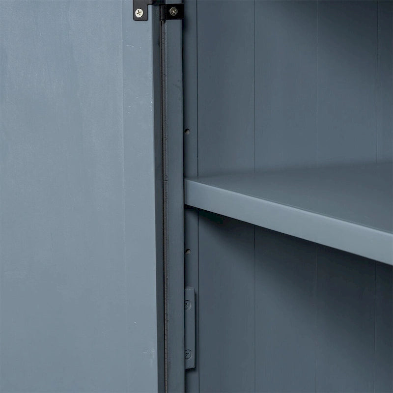 Credenza a 3 ante grigio/blu navy – Montaggio a 1 persona