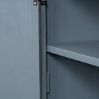 Credenza a 3 ante grigio/blu navy – Montaggio a 1 persona