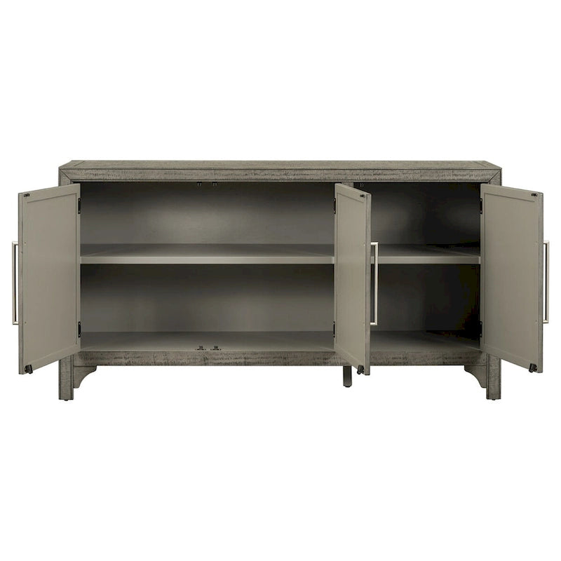 Credenza a 3 ante grigio/blu navy – Montaggio a 1 persona