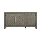 Credenza a 3 ante grigio/blu navy – Montaggio a 1 persona