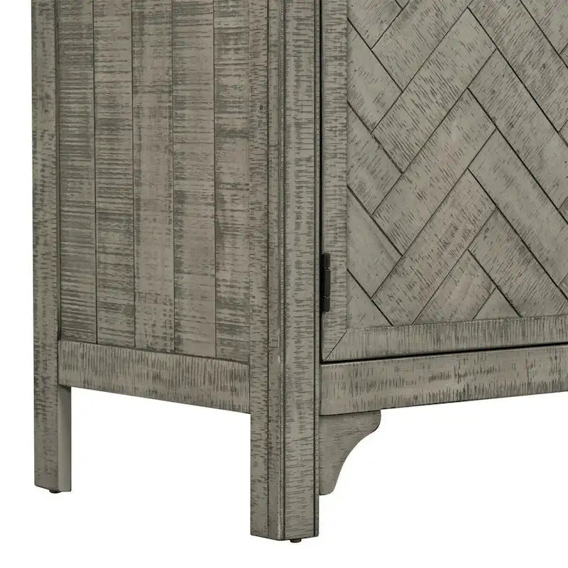 Credenza a 3 ante grigio/blu navy – Montaggio a 1 persona