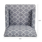 Poltrona d'accento in tessuto grigio misto/beige+giallo con gambe in legno, seduta singola